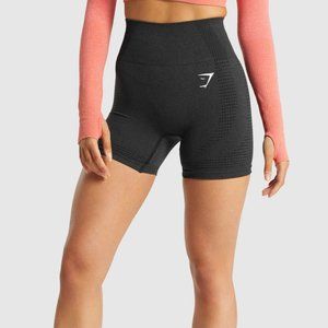Gymshark Vital Seamless 2.0 Shorts - Black Marl - Small